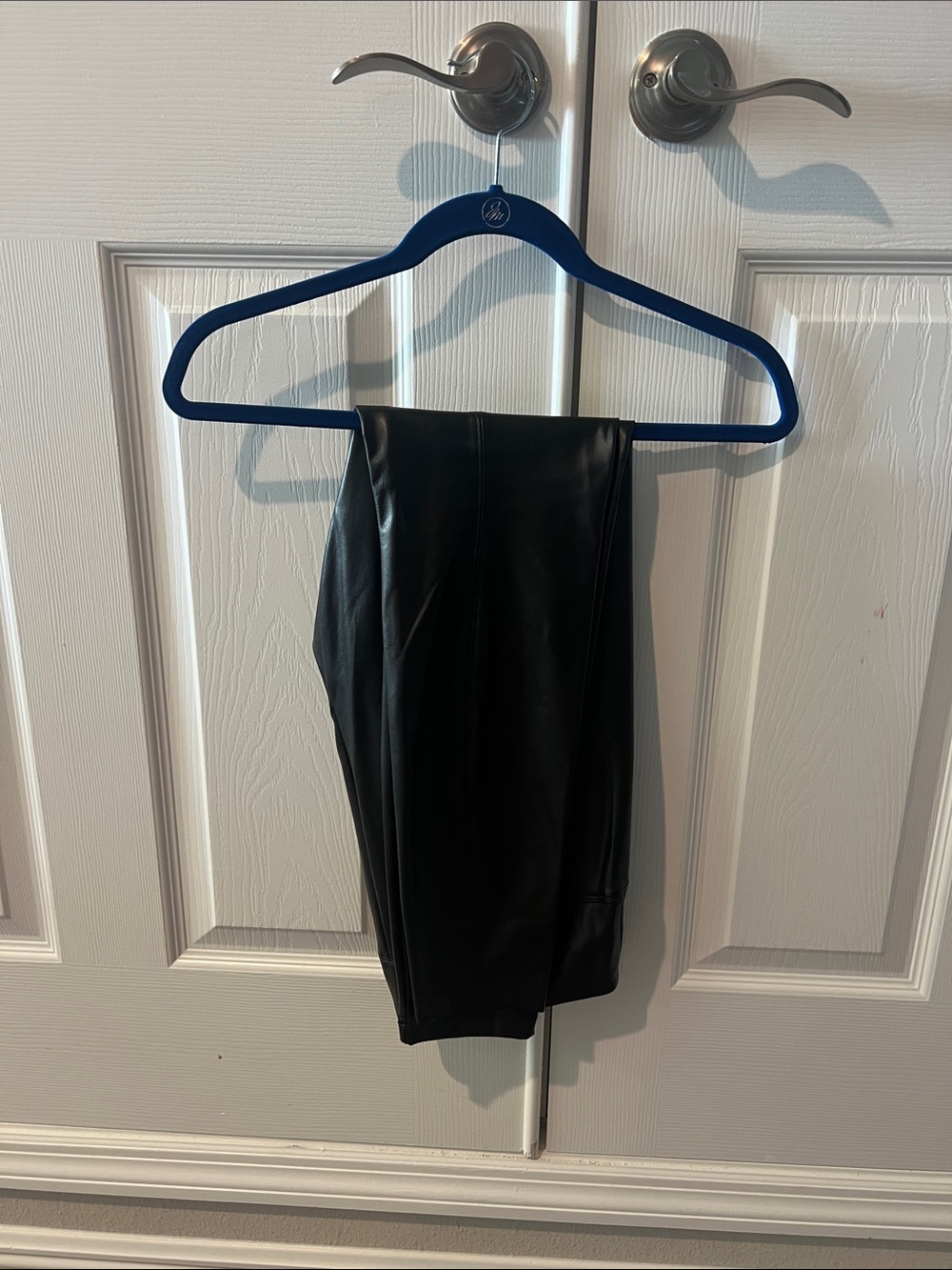 White House Black Market Black Faux Leather Skirt/Bottom